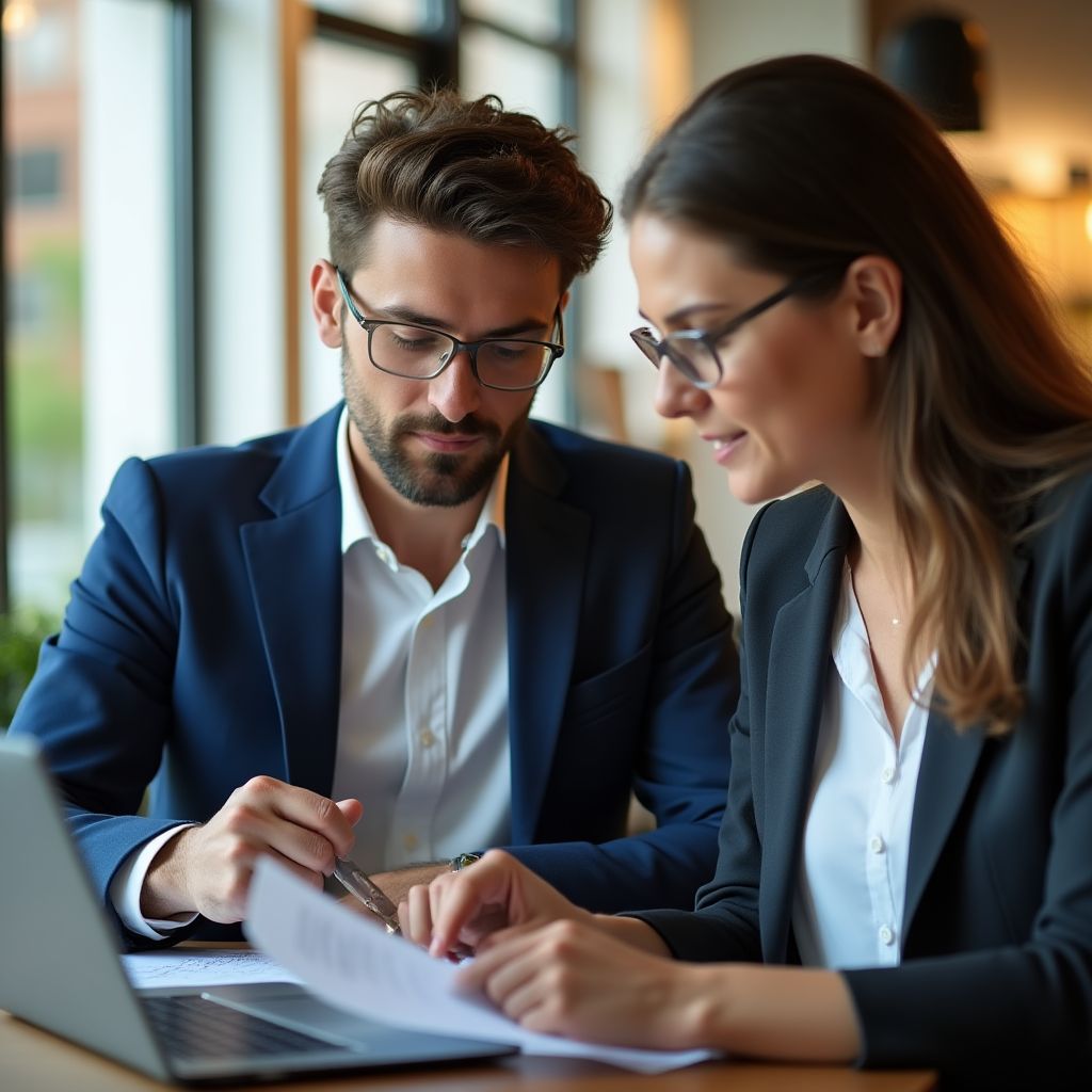 Sesión de coaching individual analizando portafolio de inversiones